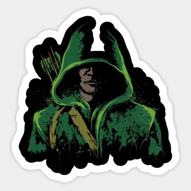 The Green Shadow Sticker by DrMonekers